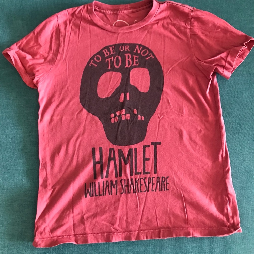 Hamlet Graphic Kids T-Shirt - Red Size 8